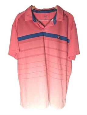 Izod Golf Polo Shirt short Sleeve Men Size XXL Pink Active Outdoor